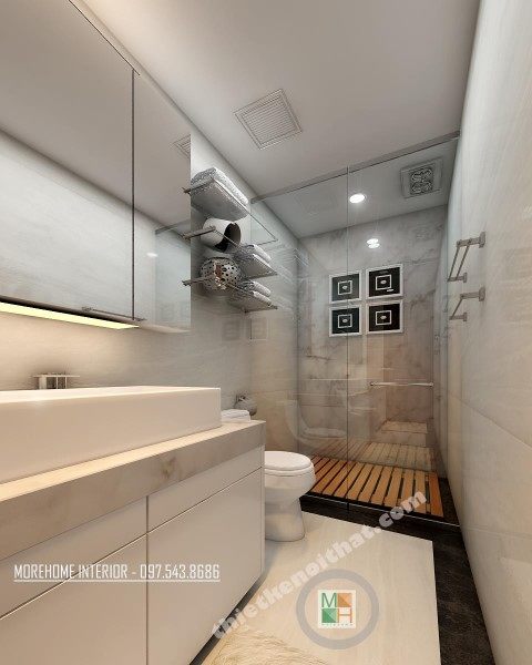 Thiết kế nội thất nhà vệ sinh nhà phố đẹp